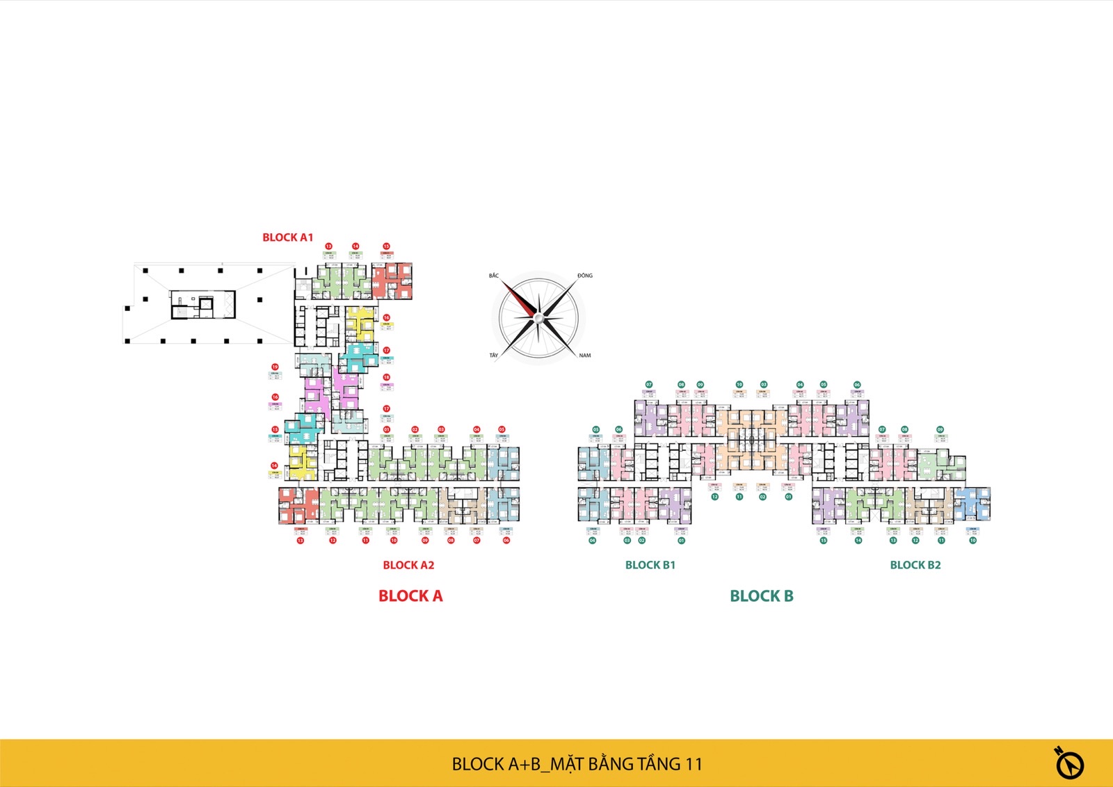 Mặt bằng tầng 11 — Block A và B